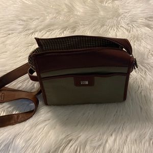 Cutter & Buck bag it’s leather and canvas long 9” and wide 8